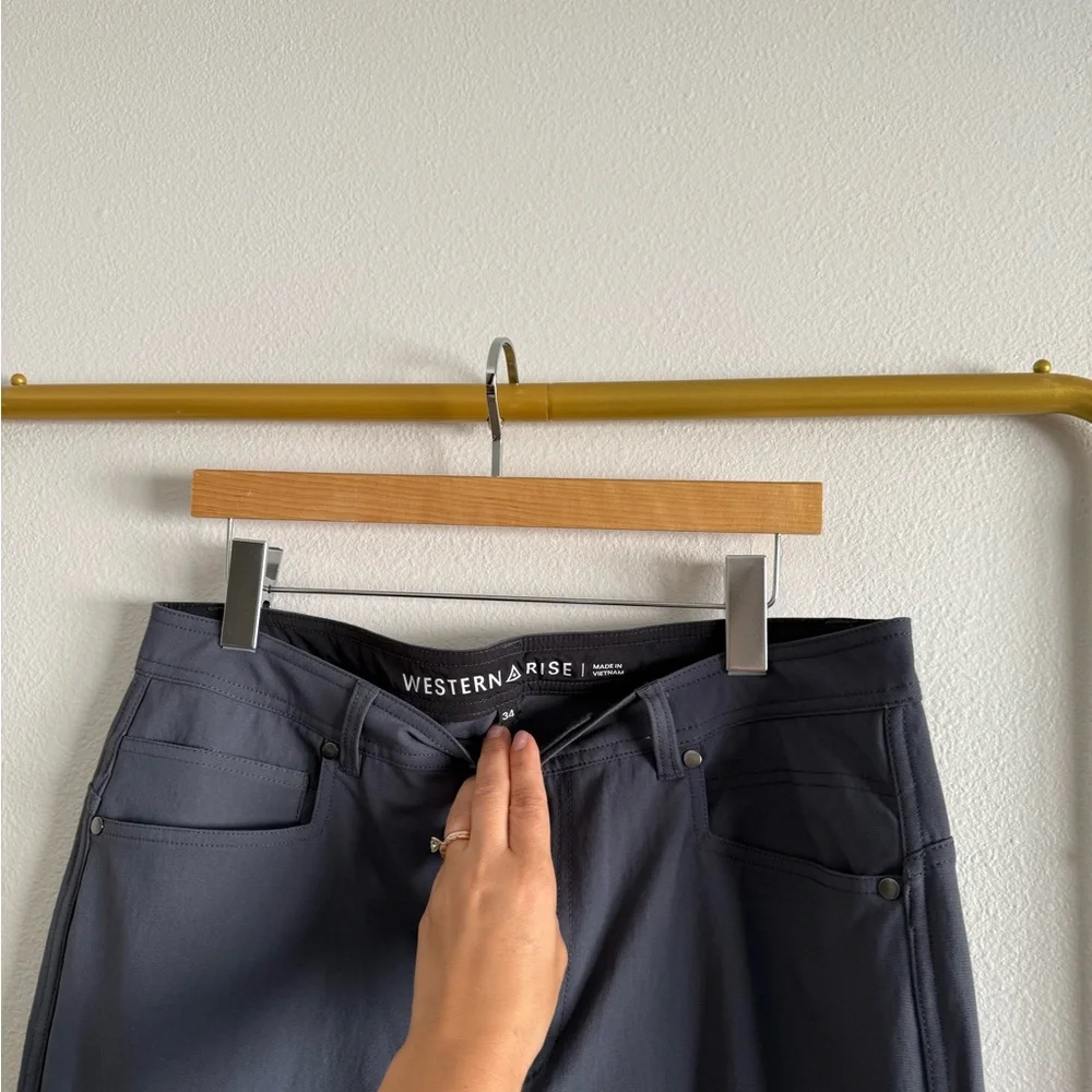 Western Rise Pant Classic fit in blue‎ grey Men's Sz 34